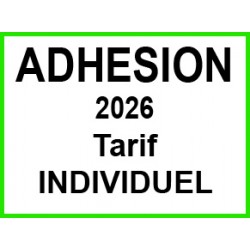 Adhésion individuelle 2026